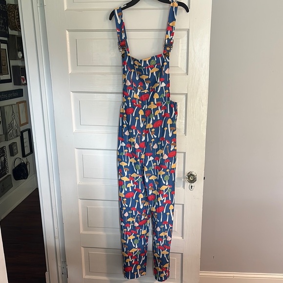 Lightweight Colorful Mushroom Print Jumpsuit - Picture 1 of 4